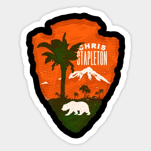 chris stapleton island Sticker by traffordpellsgraphics